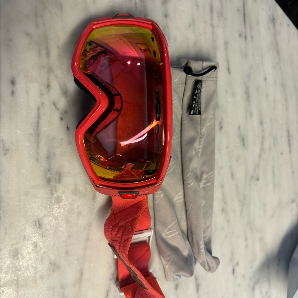 Pink Ski Goggles with Case